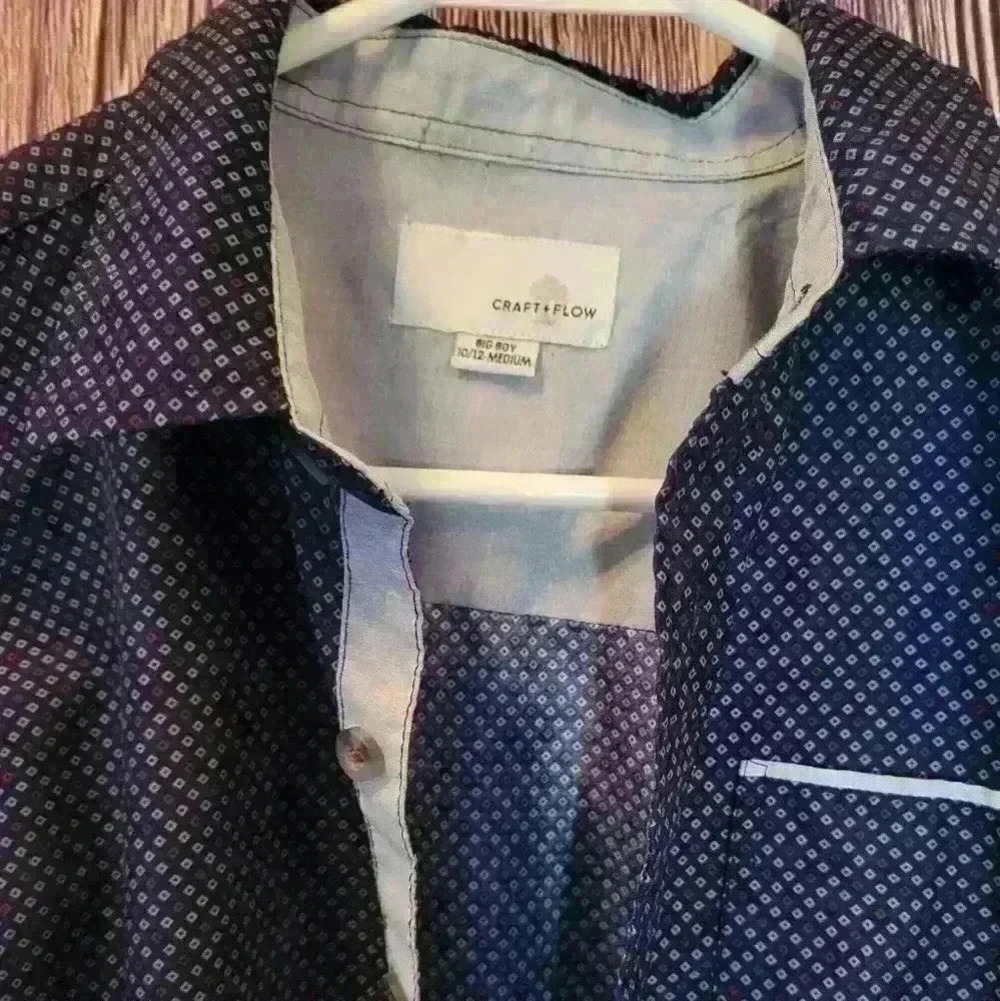 Craft + Flow boys dress shirt sz 10/12 - Picture 6 of 6